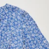 Langærmede bluser med V-hals og print til kvinder