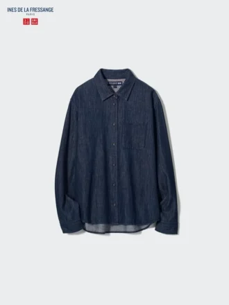 Langærmede denimskjorter til kvinder