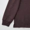 Langærmede T-shirts med opretstående krave i børstet jersey til mænd