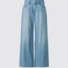 Lave, brede jeans med lav taljehøjde til kvinder