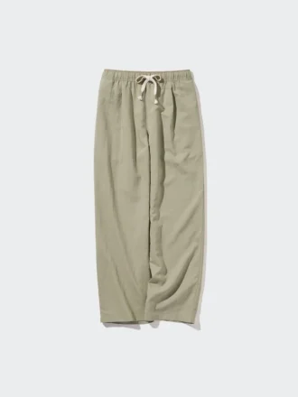 Lette bukser i linneblanding til kvinder