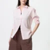Lette shorts i linneblanding til kvinder
