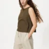 Lette shorts i linneblanding til kvinder