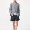 Lette shorts i linneblanding til mænd | 5″
