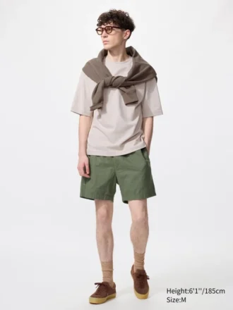 Lette shorts i linneblanding til mænd | 5″