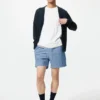 Lette shorts i linneblanding til mænd | 5″