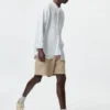 Lette shorts i linneblanding til mænd | 5″