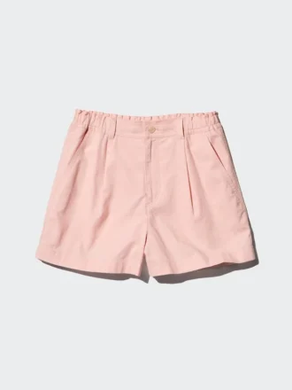 Linen-bomuldsshorts til børn