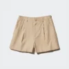 Linen-bomuldsshorts til børn