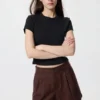 Linen-bomuldsshorts til kvinder