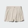 Linen-bomuldsshorts til kvinder