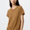 Linen T-shirt til kvinder