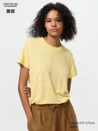 Linen T-shirt til kvinder