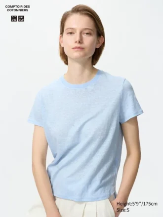 Linen T-shirt til kvinder