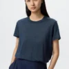 Linen T-shirt til kvinder