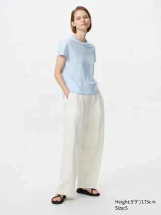 Linen T-shirt til kvinder