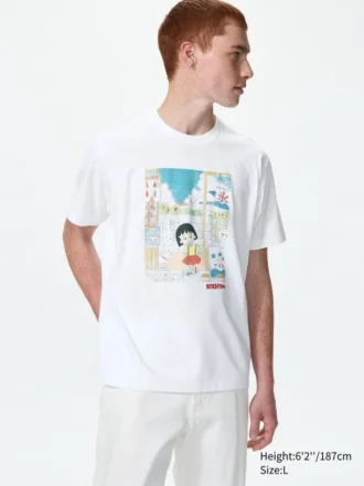 Manga Ut Shueisha 100Th UT grafisk T-shirt til mænd | Chibi Maruko-Chan