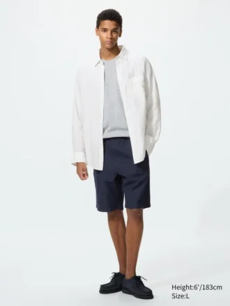Men’s Linen Blend Shorts | 9,5″