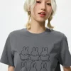 Miffy in Bloom UT grafisk T-shirt til kvinder