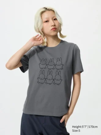 Miffy in Bloom UT grafisk T-shirt til kvinder