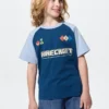 Minecraft-UT-T-shirt med grafisk motiv til børn