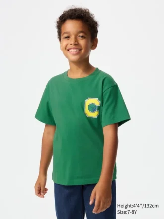 Minecraft-UT-T-shirt med grafisk motiv til børn