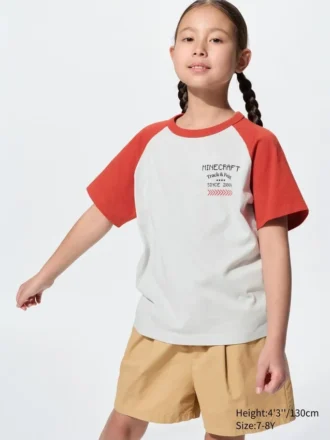 Minecraft-UT-T-shirt med grafisk motiv til børn