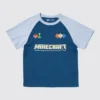 Minecraft-UT-T-shirt med grafisk motiv til børn