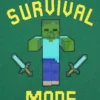 Minecraft-UT-T-shirt med grafisk motiv til børn