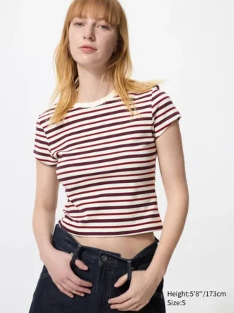 Mini-T-shirt til kvinder | Stribet