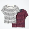 Mini-T-shirt til kvinder | Stribet