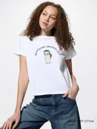 Mofusand UT grafisk T-shirt til kvinder
