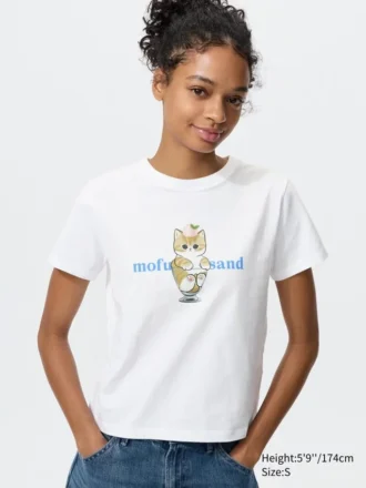Mofusand UT grafisk T-shirt til kvinder