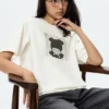 Monchhichi UT-T-shirt med grafisk print til kvinder