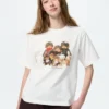 Monchhichi UT-T-shirt med grafisk print til kvinder