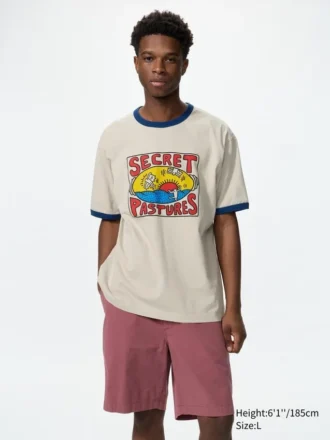 Ny Pop Art UT Graphic T-shirt til mænd | Basquiat