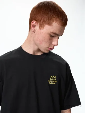 Ny Pop Art UT Graphic T-shirt til mænd | Basquiat