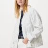 Overalls i linneblanding til kvinder | Stribet