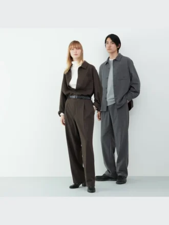 Overshirts i børstet twill til mænd