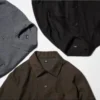 Overshirts i børstet twill til mænd