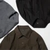 Overshirts i børstet twill til mænd