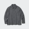 Overshirts i børstet twill til mænd