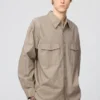 Oversized arbejdsskjorte til mænd | Langærmede T-shirts
