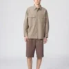 Oversized arbejdsskjorte til mænd | Langærmede T-shirts