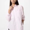 Oversized bomuldsskjorte til kvinder | Stribet