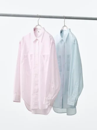 Oversized bomuldsskjorte til kvinder | Stribet