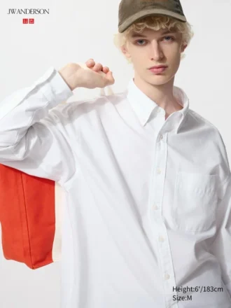 Oversized Oxford-skjorte til mænd