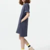 Oversized T-shirt-kjoler i to farver til kvinder
