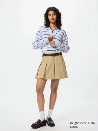 Pleated skorts til kvinder