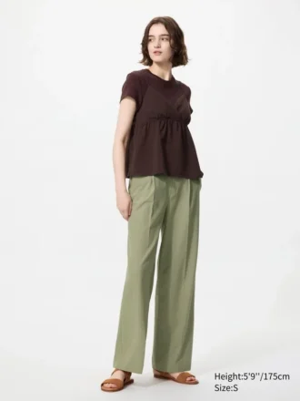 Pleated Wide Bukser til kvinder | Tall